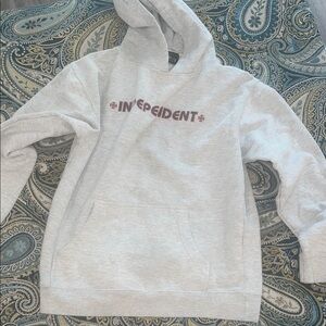 Gray Independent Hoodie Youth L